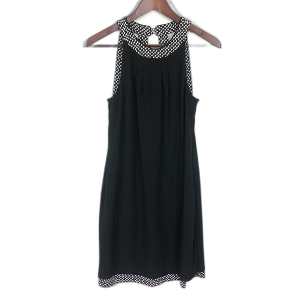 Reversible NWT White House Black Market Print Sleeveless Halter Neck Dress XS - Picture 2 of 12